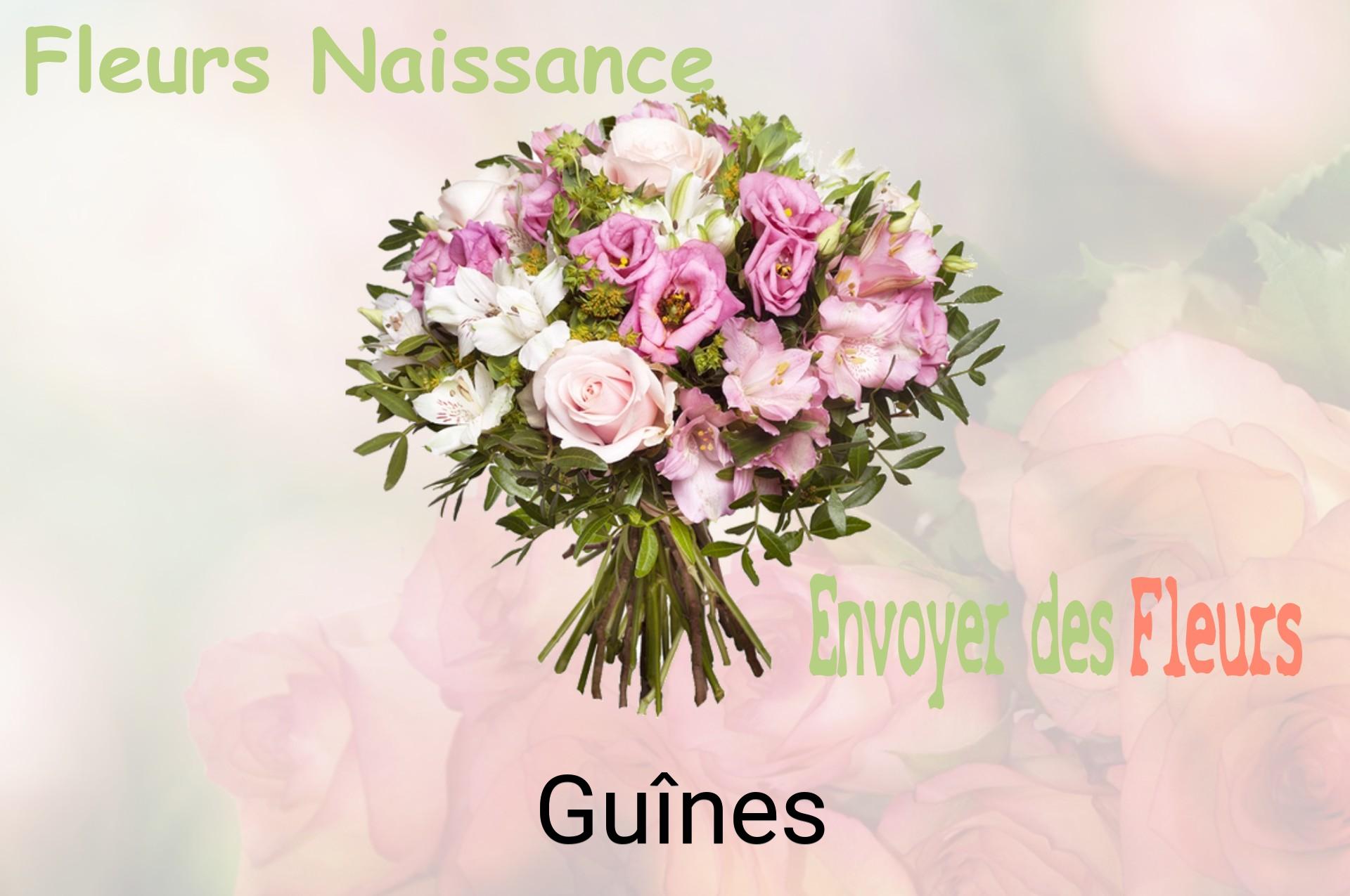 Bouquet de fleurs de naissance livré à Guînes